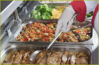 guy serving food